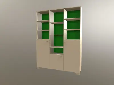 Bookcase Free 3D model