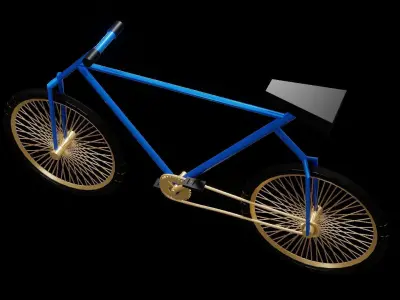 Free Low-Poly Urban commuter Bicycle Model Free 3D model