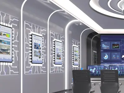 control room 3D model