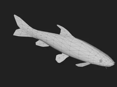 Barbel Low-poly 3D model