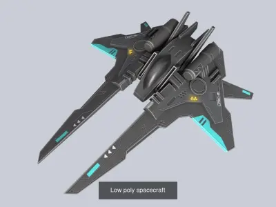 Low poly spacecraft collection 