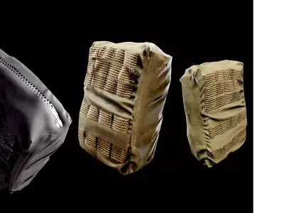 Militaly Bag Low-poly FREE Free low-poly 3D model