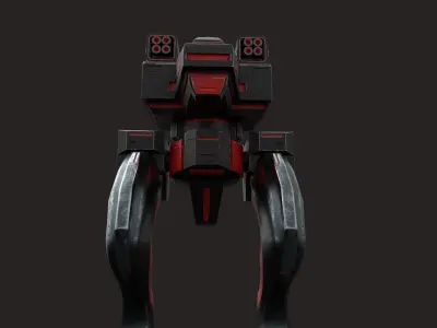 SCI FI WAR ROBOT Low-poly 3D model