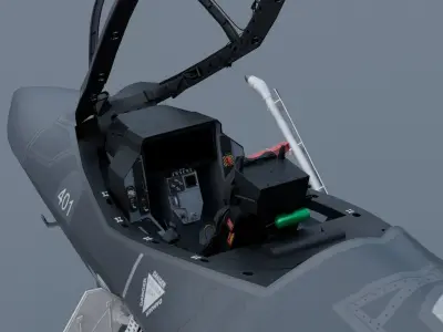 F-35 Cockpit 3D model