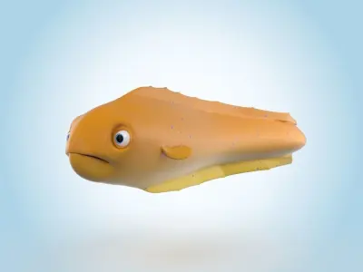Eel Fish 3D model