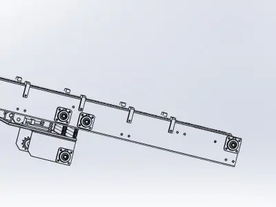 Cold rolled sheet conveyor 3D model