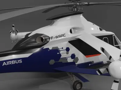 Airbus Helicopter Racer 3D Model 3D model