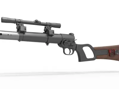 Boba Fett blaster carbine from Star Wars The Empire Strikes Back 3D model