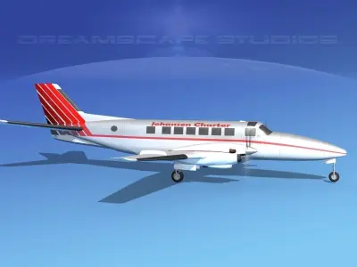 Beechcraft B99 Johansen Air 3D model
