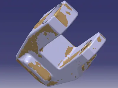 Tooth of hydraulic scissors ETE-132 3D model