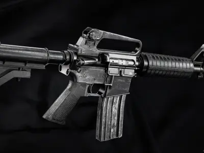 M16A2 Gordon Carbine Low-poly 3D model