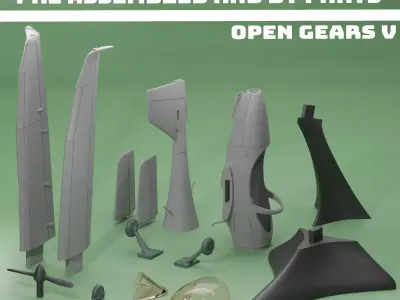 Aquila A-211 Twins Pack V3 3D print model