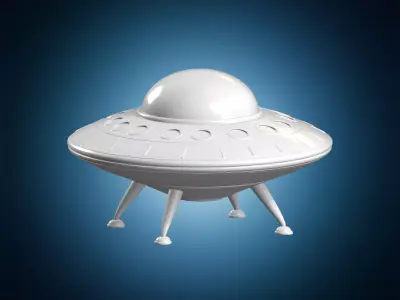 UFO Flying Saucer 3D Print Model 3D print model
