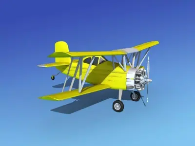 Grumman G-164 AgCat V03 3D model