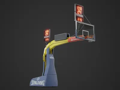 Basketball Hoop System 3D Model