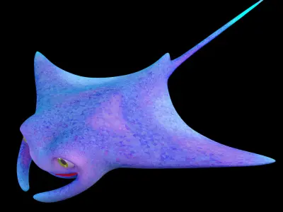 Manta Ray RIG 3D model