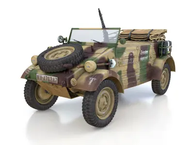 VW - Typ 82 - Kuebelwagen - 116 Panzer Division 3D model