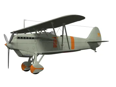 kawasaki Ki-10 Perry 3D model