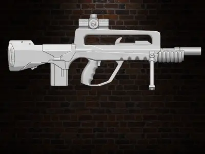 Famas Collection v2 3D printables for action figures 3D print model