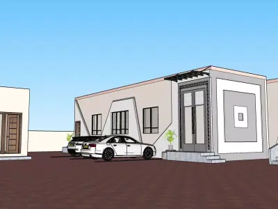 Truck Maintenance and Office Complex A79 3D model