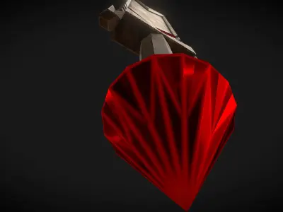 Bronze Dwarf Sword Low-poly 3D model