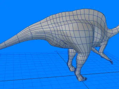 Ouranosaurus Dinosaur 3D model
