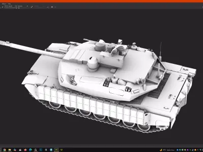 m1a2x Abrams 3D model
