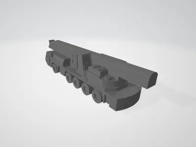 Mobile crane for 3D printing Free 3D print model