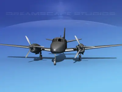 Beechcraft C-6 Transport VBM 3D model