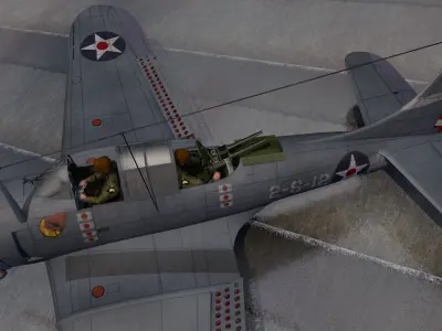 Douglas SBD-3 Dauntless 3D model