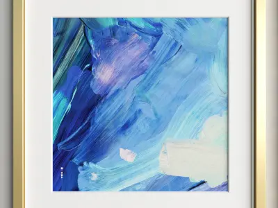 Art Frame B07 Low-poly 3D model