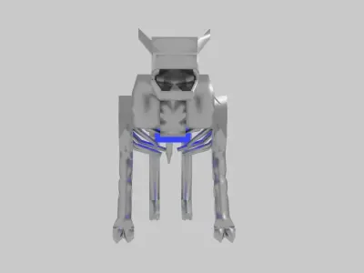 Metalic Animal Bone 3D model