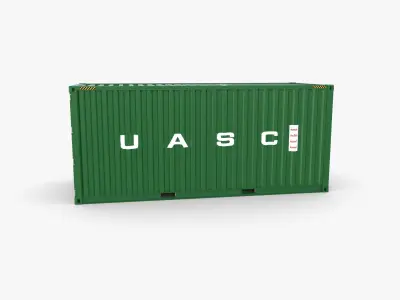 20ft Shipping Container UASC v1 3D model