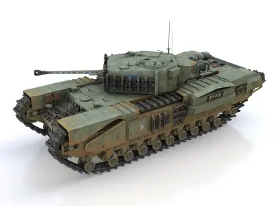 Churchill MK IV - Syke 3D model