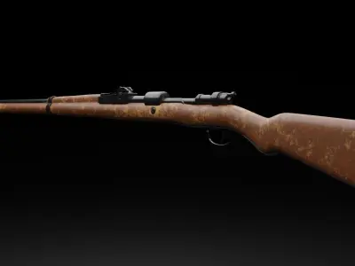 Gewehr M 98 Low-poly 3D model