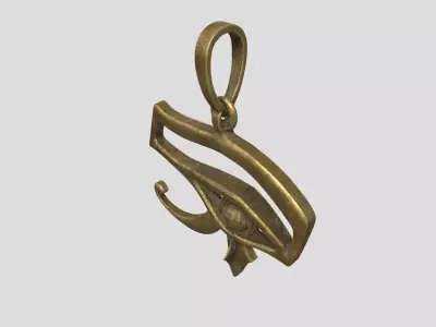 Decorative Golden Eye 3D model