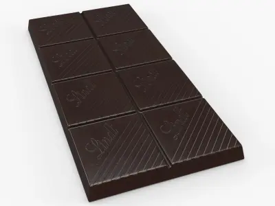 Lindt Dark Chocolate Bar 35g 3D model
