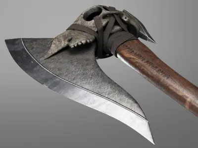 AXE-001 Low-poly 3D model