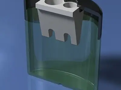 Clear Plastic Pencil Sharpener Free 3D model