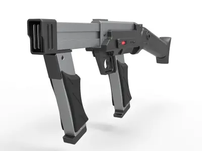 Blaster rifle from the movie Lost in space 1998 3D model