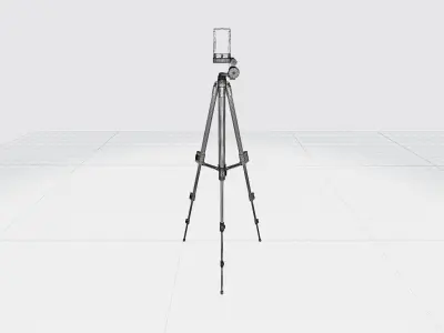3D Tripod Low-poly 3D model