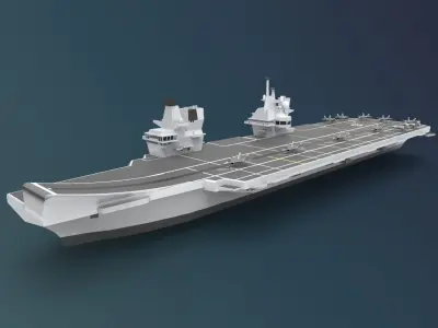 HMS Queen Elizabeth R08 3D model