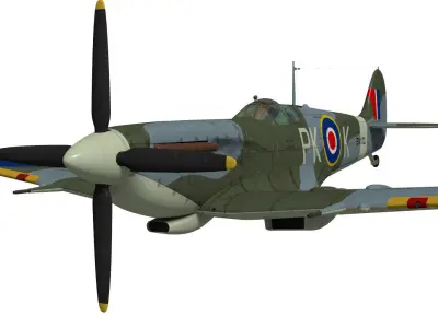 Supermarine spitfire Mk-IX 3D model