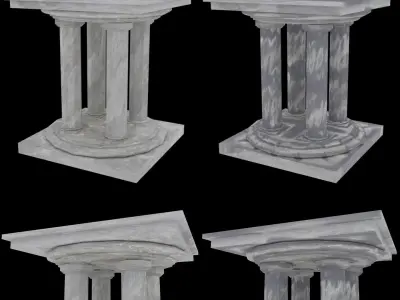 Architectural Design Lowpoly Free low-poly 3D model