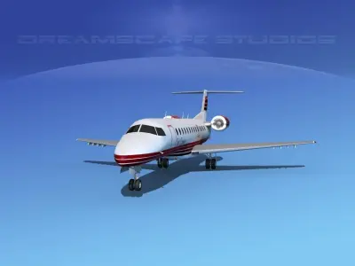 Embraer ERJ-135 Bali Express 3D model