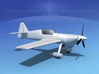 MXS Aerobatic Sport Bare Metal 3D model