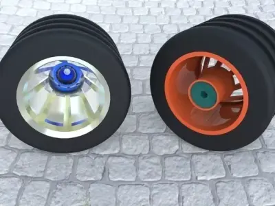 toy wheel Free 3D model