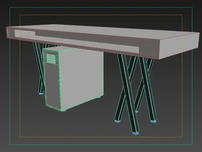 Office table Free 3D model