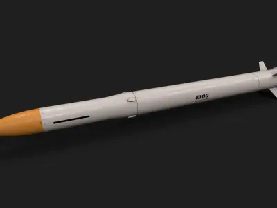 k100 air to air missile Low-poly 3D model