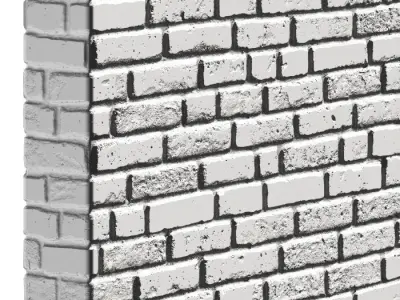  Seamless brick wall with high resolution textures - 12000px Texture
